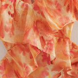 Bethany | Floral Elegant Ruffle Maxi Dress