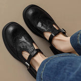 Lily | Classic Women’s Leather T-Strap Shoes