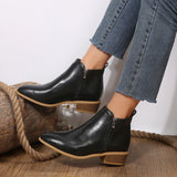 Ella | Women Spring Casual Side-Zip Ankle Boots