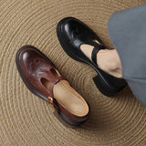 Madison | Classic Women’s Leather T-Strap Shoes