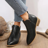 Ella | Women Spring Casual Side-Zip Ankle Boots