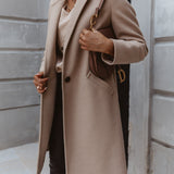 Alexis | Women’s Trendy Double-Breasted Long Coat