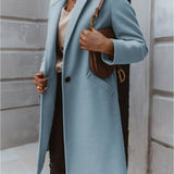 Alexis | Women’s Trendy Double-Breasted Long Coat