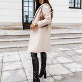 Alexis | Women’s Trendy Double-Breasted Long Coat