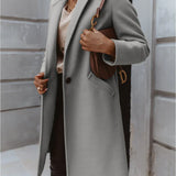 Alexis | Women’s Trendy Double-Breasted Long Coat