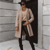 Alexis | Women’s Trendy Double-Breasted Long Coat
