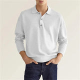 Clyde | Men’s Long Sleeve Casual Knit Polo Shirt