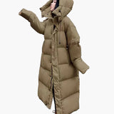 Patricia | Women’s Long Hooded Quilted Puffer Coat