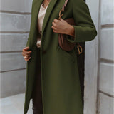 Alexis | Women’s Trendy Double-Breasted Long Coat