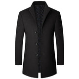 Mason | Men’s Sophisticated Long Overcoat With Buttons