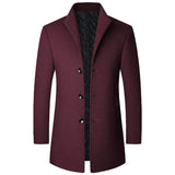 Mason | Men’s Sophisticated Long Overcoat With Buttons
