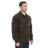 Sherpa Lined Overshirt Jacket for Men and Women | Cozy Brushed Fleece Layering Piece