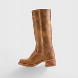 Ella | Women’s Leather Knee-High Boots with Heels