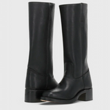 Ella | Women’s Leather Knee-High Boots with Heels