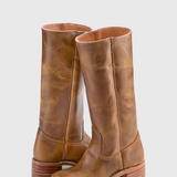 Ella | Women’s Leather Knee-High Boots with Heels