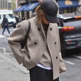 Bianca | Classic Chic Double-Breasted Coat for Women