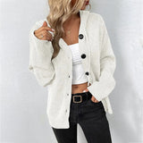 Hazel | Women’s Hooded Knit Open Front Button Cardigan