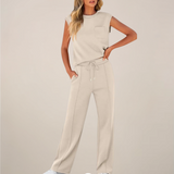 Charlotte | Women’s Spring Drawstring Relaxed Pants Set