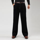Brandon | Men's Casual High-Waist Pleated Pants