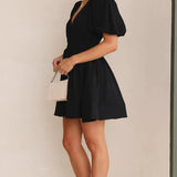 Katie | Women’s Spring Puff Sleeve Mini Dress