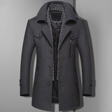 Patrick | Men’s Double Breasted Military Style Overcoat