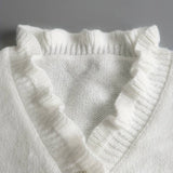 Darcey | Ruffle Blouse with Decorative Buttons for Women