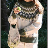 Dana | Women’s Winter Nordic Pattern Sweater
