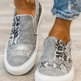 Rose| Women’s Stretch Slip-On Leopard Print Shoes