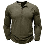 Justin | Men's Long-Sleeve Henley Shirt