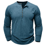 Justin | Men's Long-Sleeve Henley Shirt