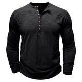 Justin | Men's Long-Sleeve Henley Shirt