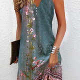 Blair | Women’s Asymmetric Abstract Art Midi Dress