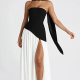 Fiona | Women Wedding Guest Asymmetric Maxi Dress