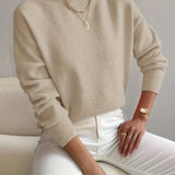 Emma | Women’s Spring Comfortable Mock Neck Sweater