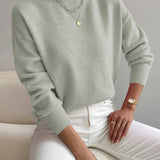Emma | Women’s Spring Comfortable Mock Neck Sweater