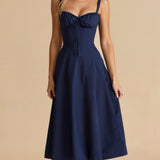 Bonnie | Floral Chic Corset Midi Dress