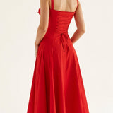 Bonnie | Floral Chic Corset Midi Dress