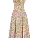 Bonnie | Floral Chic Corset Midi Dress