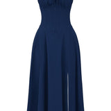 Bonnie | Floral Chic Corset Midi Dress