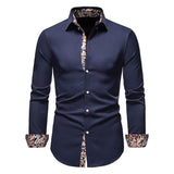Isaac | Men’s Stylish White Shirt with Floral Cuffs