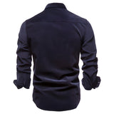 Adam | Men’s Casual Military Style Long Sleeve Shirt