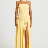 Scarlett | Women’s Stylish Strapless Slit Maxi Dress